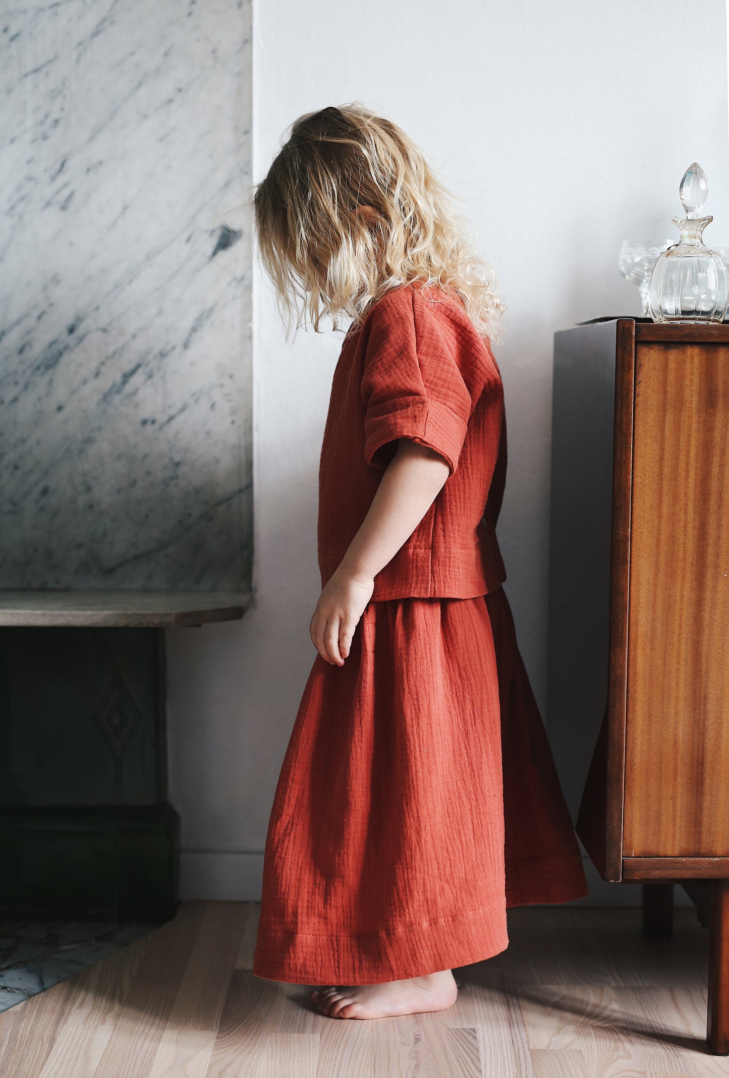 cynamonowa spódniczka