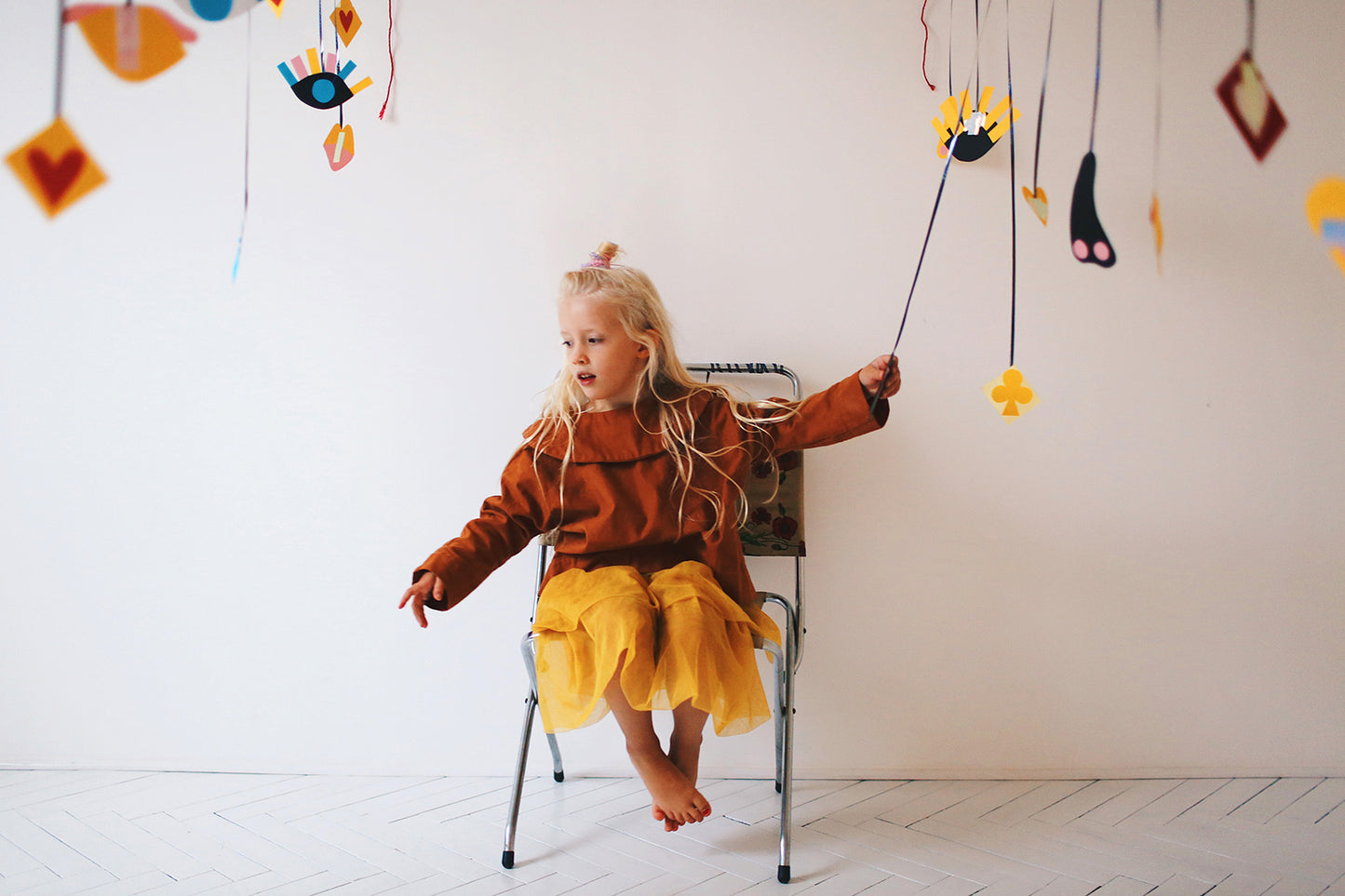 żółta tiulowa spódniczka