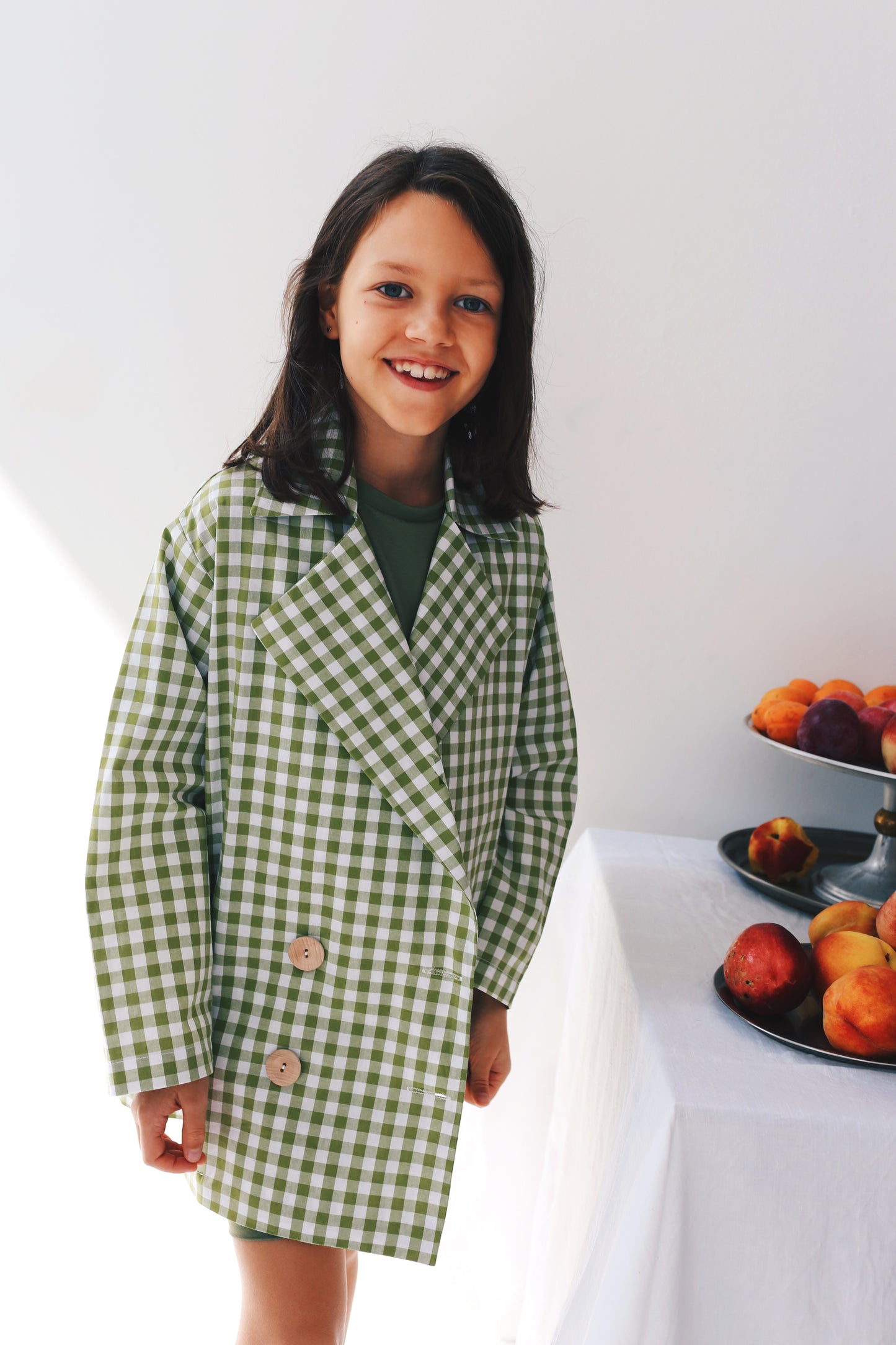 marynarka w zieloną kratkę