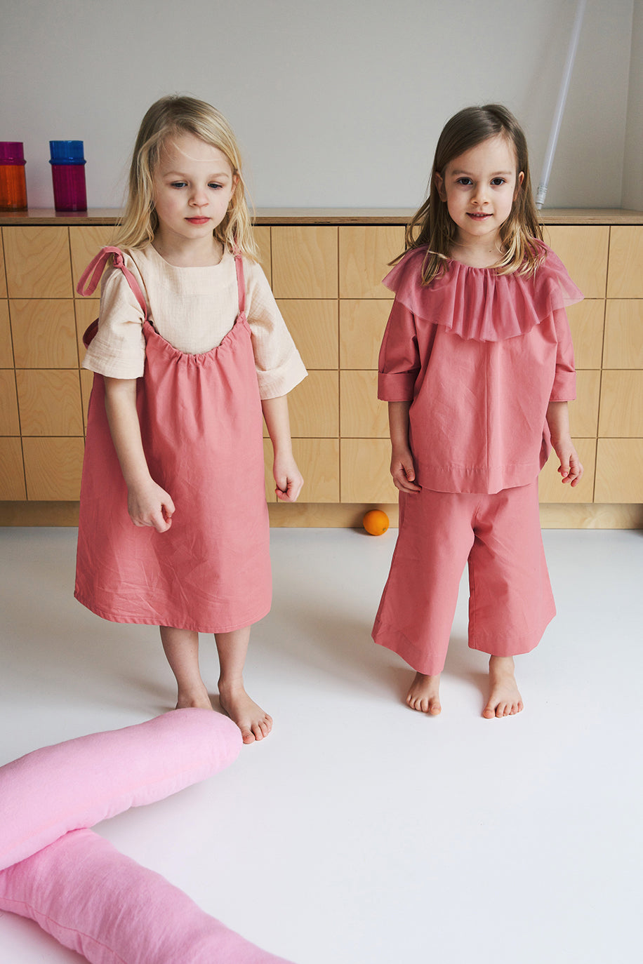 różowa spódniczka/ sukienka na ramiączkach