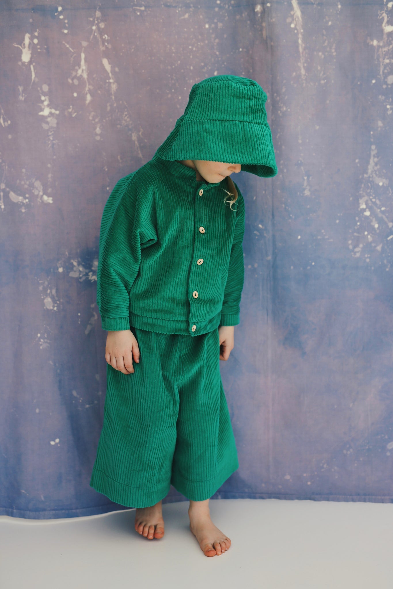 zielona sztruksowa kurteczka