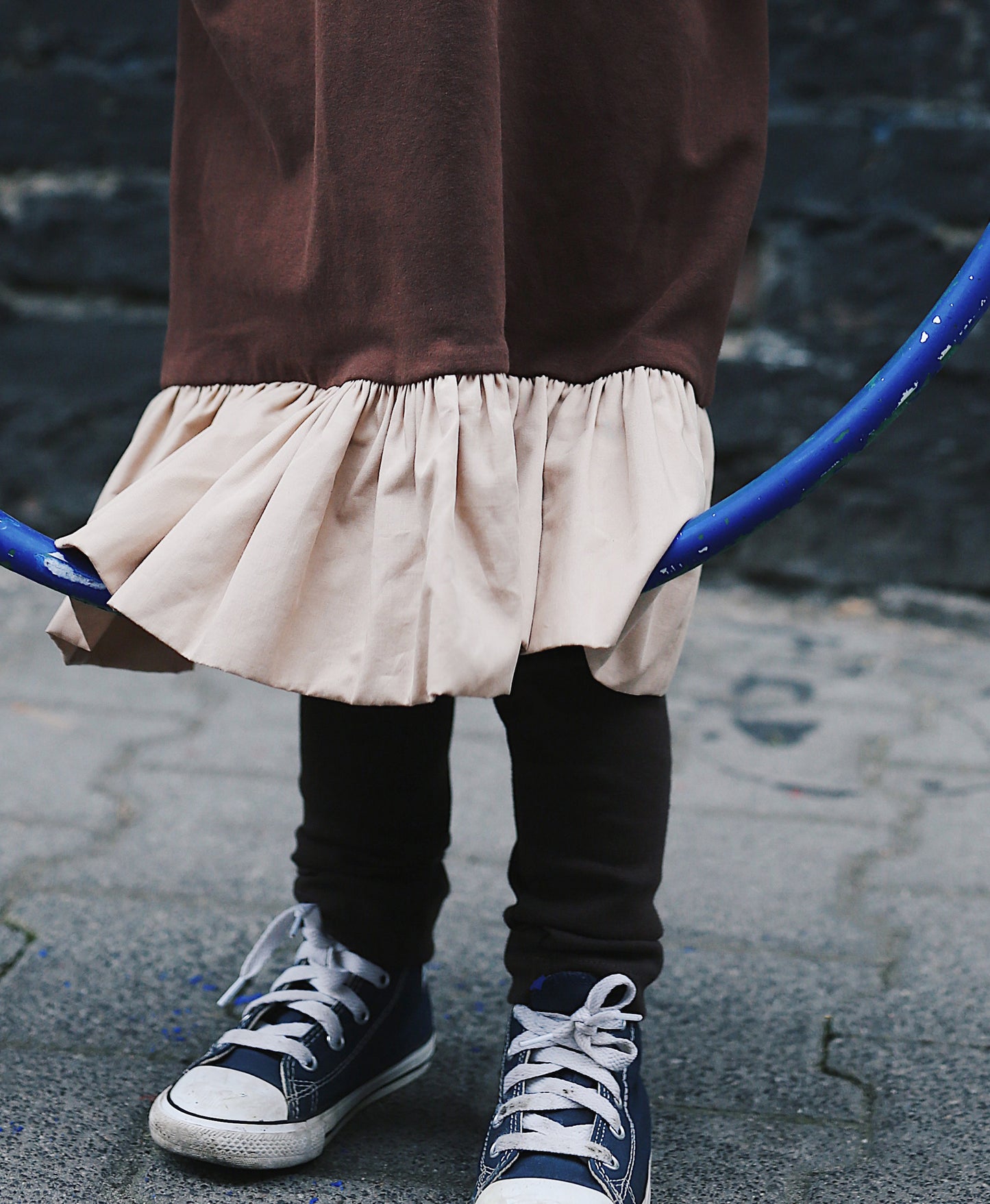 legginsy niebieskie