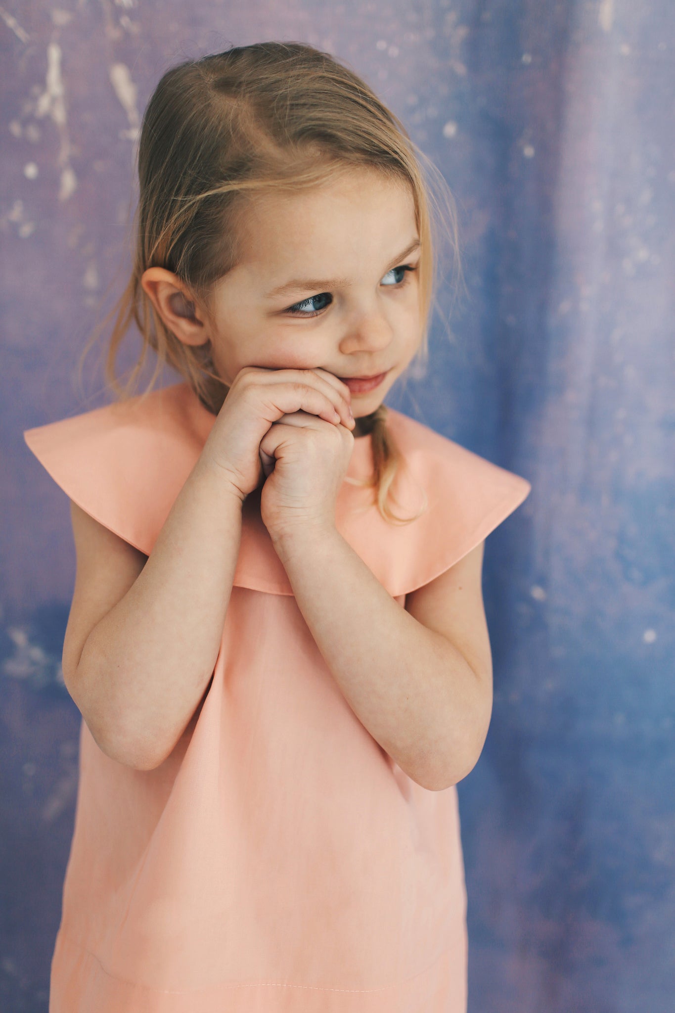 bluzeczka z dużym, okrągłym kołnierzem