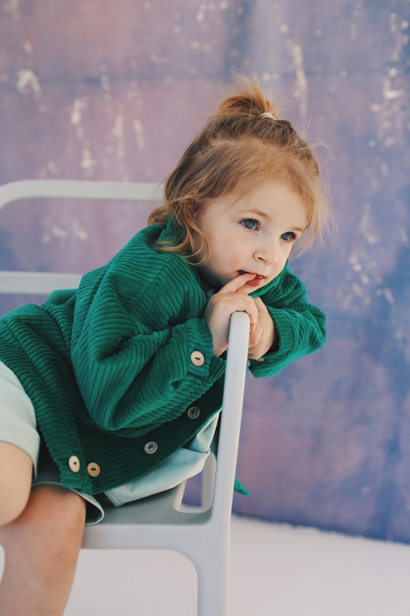 zielona sztruksowa kurteczka