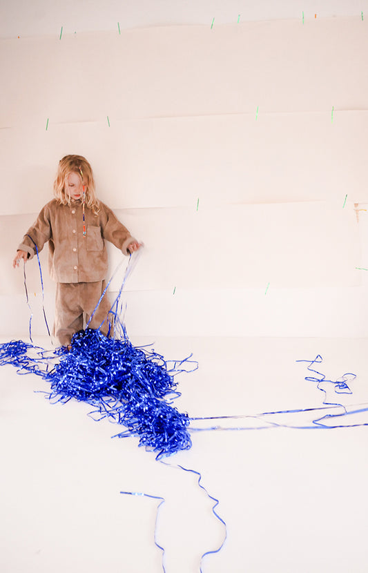 beżowa sztruksowa koszula z kołnierzykiem