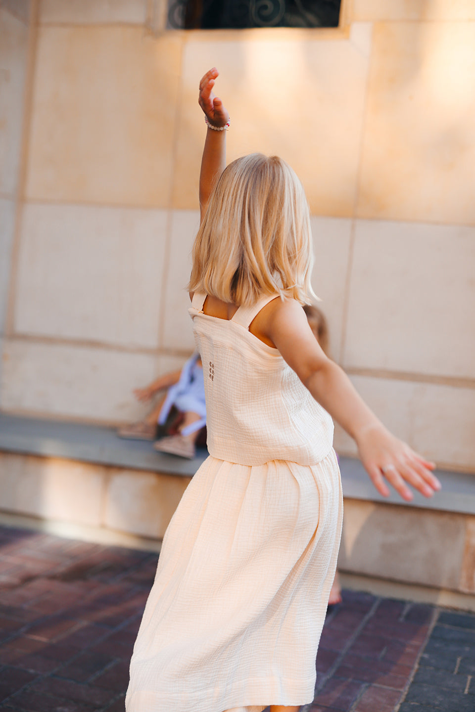 midi skirt from poplin