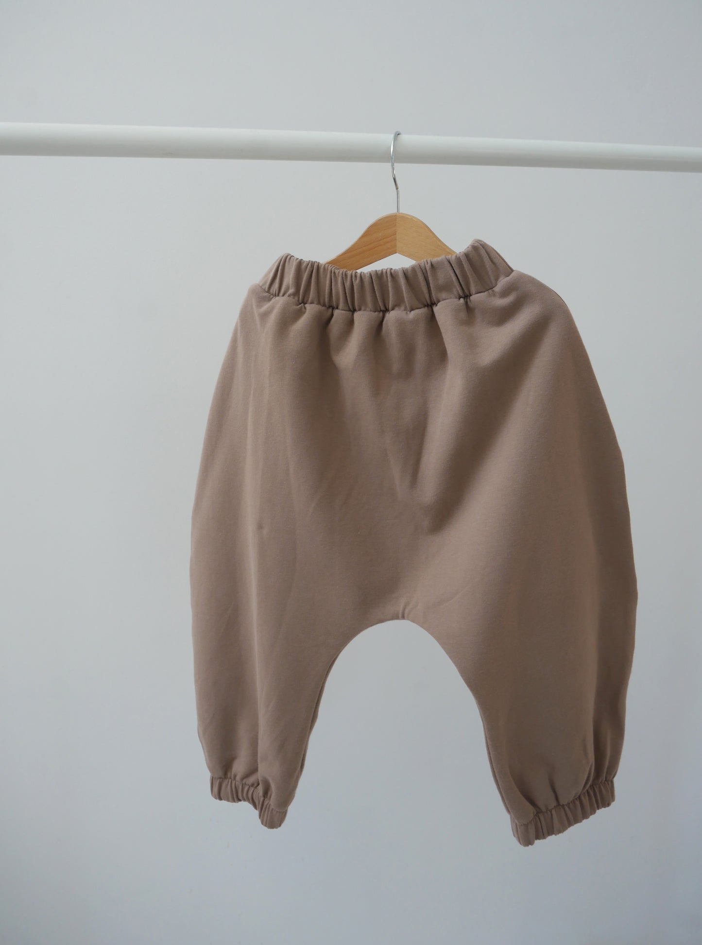 taupe baggy trousers from soft sweat