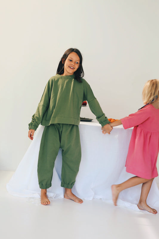 zielone spodnie dresowe