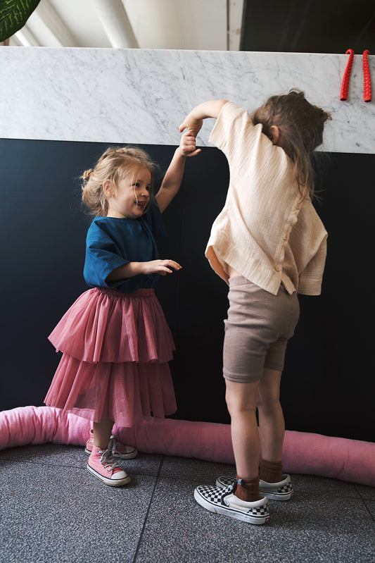 różowa tiulowa spódniczka