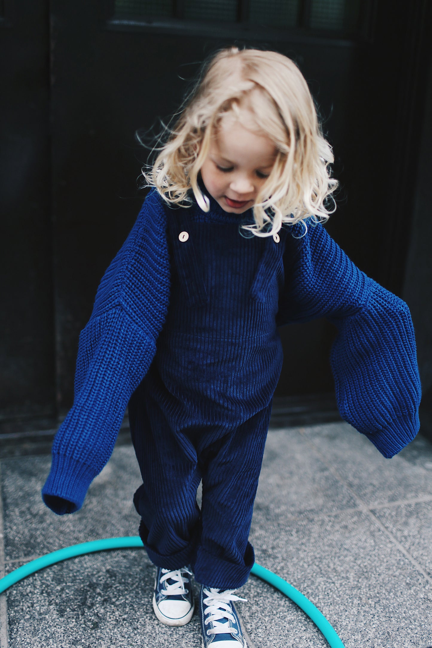 navy dungarees