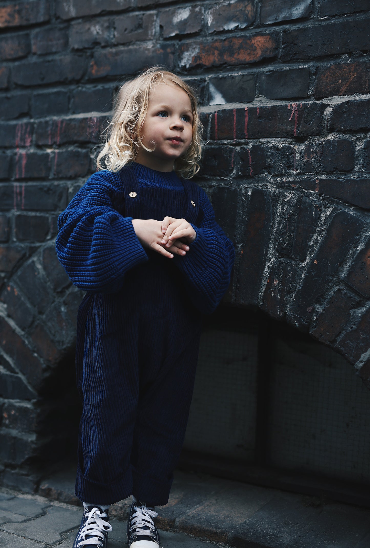 navy dungarees