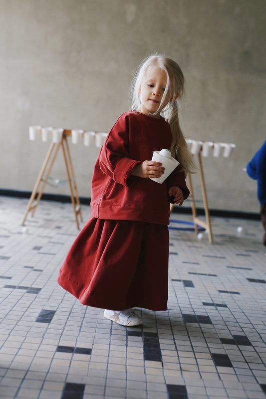 dzianinowa spódniczka